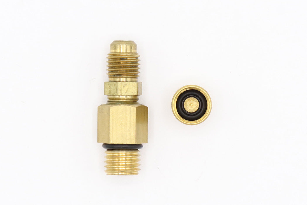 profile view of fuel pressure test fitting
