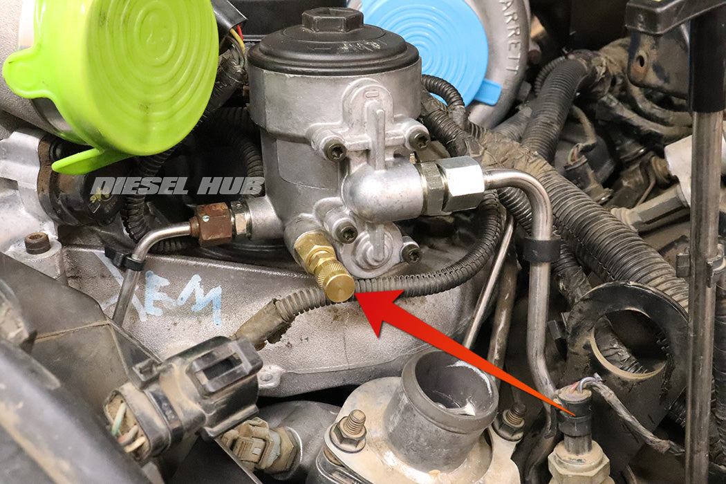 fuel pressure test port location on 6.0 Power Stroke engine